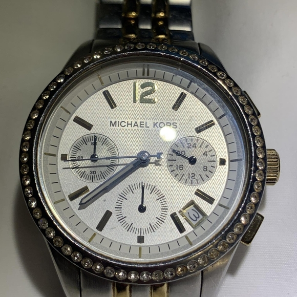 Michael Kors Silver and Gold Watch Mk5098 - Picture 1 of 16